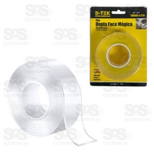 Fita Dupla Face Multiuso 5 Metros B-Tek BT-637