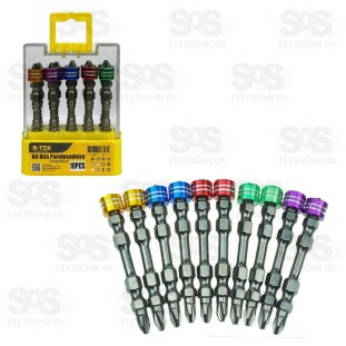 Kit Bits Para Parafusadeira Magnético 10 Peças BT-530