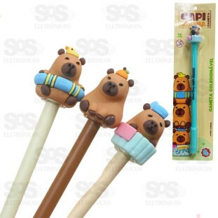 Caneta de Gel  Divertida Capi Mania Polibrinq SCB212