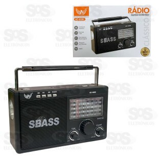 Rádio Retrô 9 Bandas Com Lanterna Altomex AD-6080