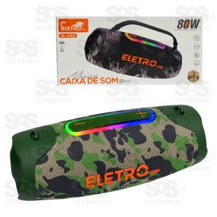 Caixa De Som 80W Resistente À Água Eletromex EL-1143