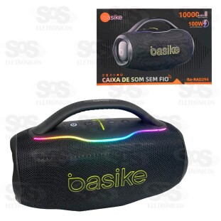 Caixa De Som Bluetooth 100W Basike Ba-RAD294