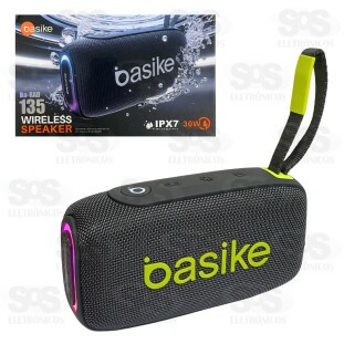 Caixa De Som 30W Resistente À Água Basike BA-RAD135