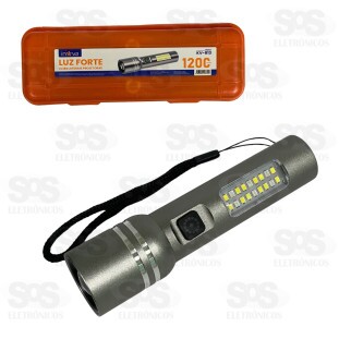 Lanterna LED Com Luz Lateral Recarregável Inova KV-813