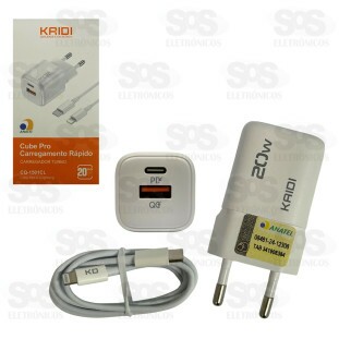 Carregador Turbo 20W Com Cabo Type C Para Iphone CQ-1501CL