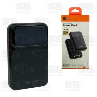 Carga Extra 10.000mAh 3 Interfaces Basike BA-POW077