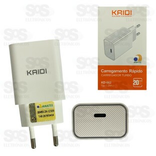 Carregador Turbo Type C 20W Kaidi KD-662