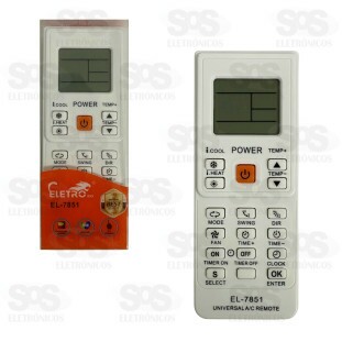 Controle Remoto Para Ar Condicionado Eletromex EL-7851