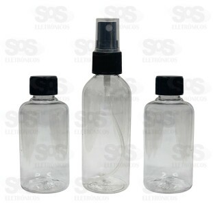 Kit Higiene 3 Frascos Para Viagens Hai Brasil AIH1075A