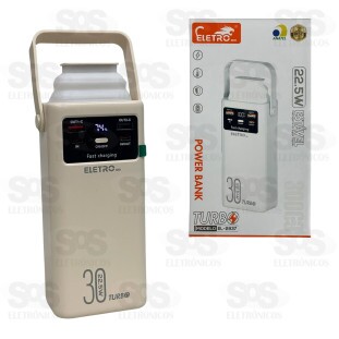 Carga Extra 30.000mAh 4 Interfaces Eletromex EL-2937