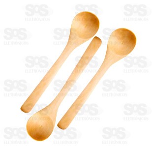 Colher De Bambu 3 Peças Top Útil TOP2171