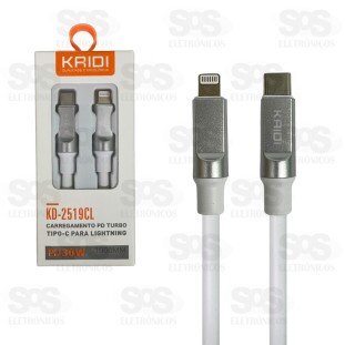 Cabo Turbo 3.4A USB Para Iphone 1 Metro Kaidi KD-2519A