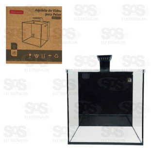 Aquário de Vidro Com LED Tomate MDL-008