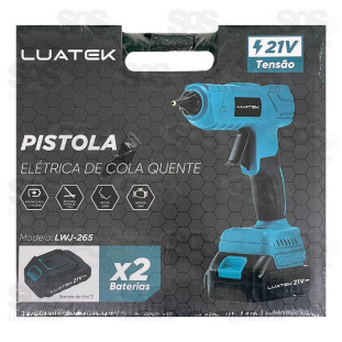 Pistola de Cola Quente Sem Fio Profissional 100W Luatek LWJ-265