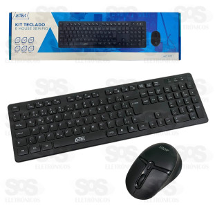 Kit Teclado e Mouse Sem Fio Aitek AKT-W111