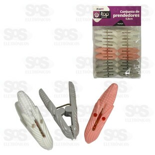 Conjunto 16 Prendedores De Plástico Top Útil TOP0749