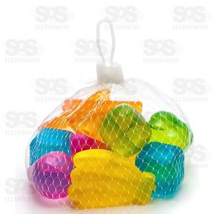 Gelo Artifícial Frutas 15 Peças Coloridas Top Útil TOP0722