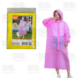 Capa de Chuva Com Capuz Colorida AL-654