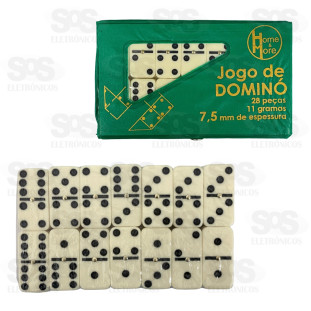 Dominó Clássico 28 Peças Lisas HM-143