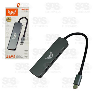 Adaptador 5 em 1 Type C Altomex AU-570