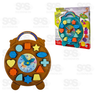 Relógio Didático Educativo Clock Clock Pica Pau 630