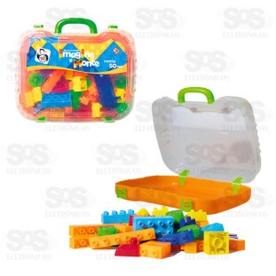 Maletinha Com Blocos de Montar Pica Pau 930