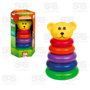 Brinquedo Didático Argolas Ursinho Pica Pau 581