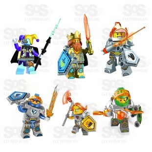 Boneco Block Heroes Missão Medieval Polibrinq BL607