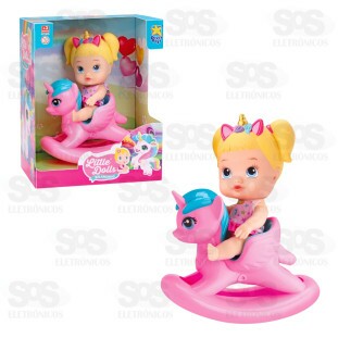 Boneca Little Dolls Balancinho Divertoys 8043