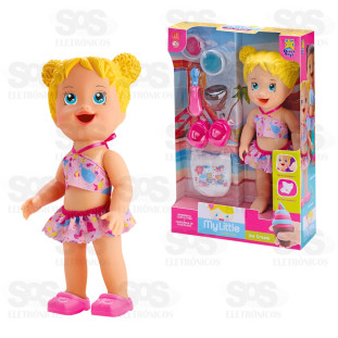 Boneca Little Collection Verão Loira Divertoys 8185