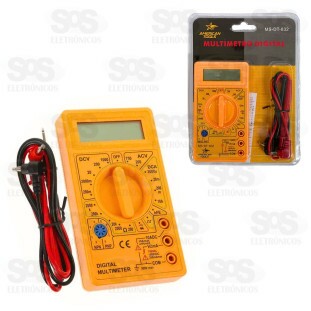Multímetro Digital Com Cabo MS-DT-832