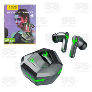 Fone de Ouvido Gamer Sem Fio BT5.3 B-Max BM-227