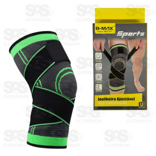 Joelheira Ajustável Alta Compressão B-Max BM-F1047