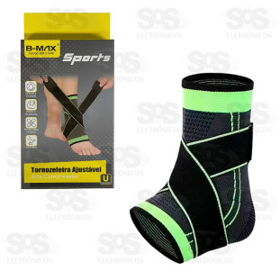 Tornozeleira Ajustável Alta Compressão B-Max BM-F1048