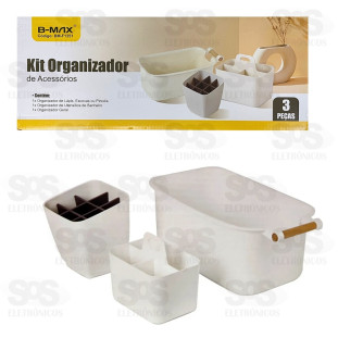 Organizador Multiuso 3 Peças B-Max BM-F1351