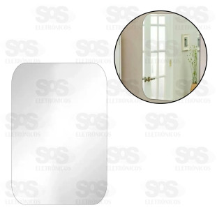 Espelho Adesivo Retangular 40x30CM TOP2270