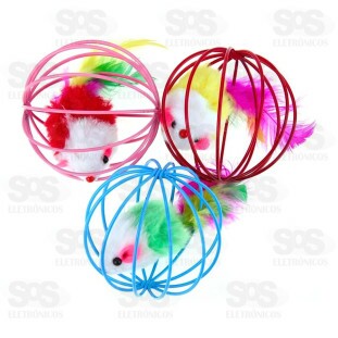 Brinquedo Ratinho na Bolinha TOPET0058