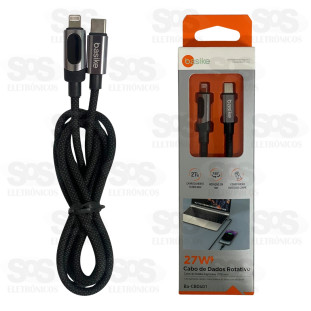 Cabo Turbo 27W Type C Para Lightning 120CM Basike CBO401