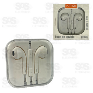 Fone De Ouvido P3 Com Microfone Kaidi KD-737
