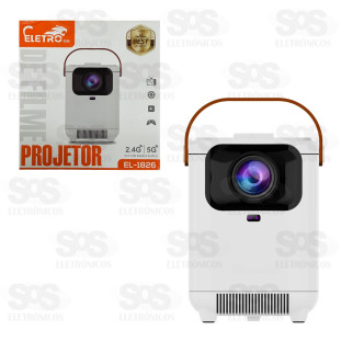 Projetor Smart WiFi Com Caixa de Som Eletromex EL-1826