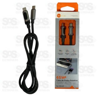 Cabo de Dados Turbo 65W Type C 120CM Basike Ba-CBO400