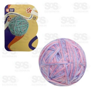 Brinquedo Bola de Lã Para Gatos TOPET0060