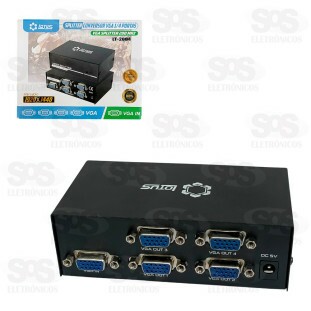 Splitter Conversor VGA 4 Portas 1920x1440 Lotus LT-2004