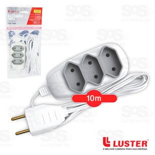 Extensão Tripla 10 Metros Luster 2171