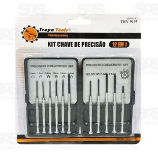 Jogo de Ferramentas Precisão 12 Em 1 TRY-9195