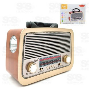 Rádio Retrô Com Lanterna Altomex AD-3199