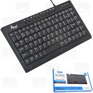 Mini Teclado USB Multimidia Padrão ABNT2 Knup KP-2013