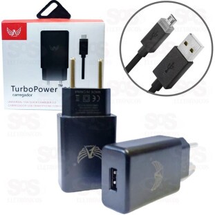 Carregador Turbo Power Micro Usb V8 Altomex AL-7081-V8