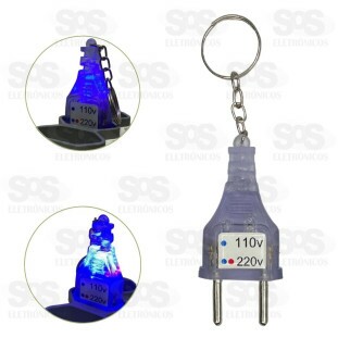 Chaveiro Teste De Tensão De Tomadas 127V/220V Pacote Com 10 Unidades