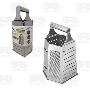 Ralador 6 faces 8 Polegadas Inox Caerus CRS-9081